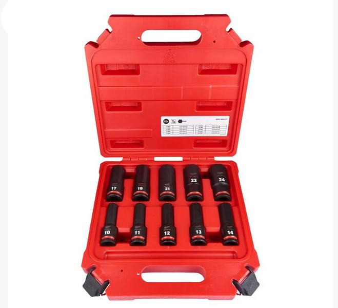 ESTUCHE 10 VASOS LARGOS 4932480457 MILWAUKEE