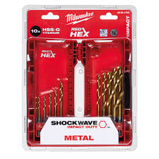 ESTUCHE JUEGO 10 BROCAS HSS-G TITANIO MILWAUKEE 48894759