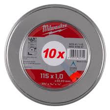 CAJA METALICA DISCO PRO+ 115X1MM 10UD MILWAUKEE 4932478997